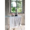 Nappe 120x120cm grise Blanc Mariclo