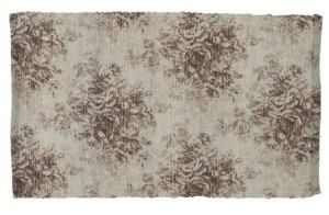 TAPIS FLEUR NATUREL 45X75 BLANC MARICLO