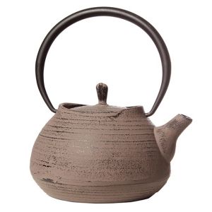 Théière fonte boule taupe 1L