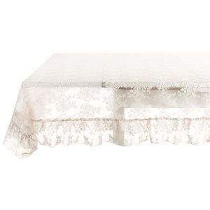 Nappe dentelle écrul 180 x 240 cm Blanc Mariclo