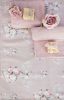Tapis rose fleurs 74x150 cm Blanc Mariclo
