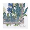 Serviettes en papier fleurs Blanc Mariclo