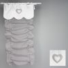 Store gris coeur blanc 80x160 cm