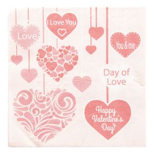 Serviette papier Coeur Clayre & Eef