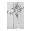 Paravent 3 pans Rubans de roses  Mathilde M