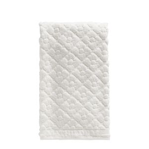 Serviette de toilette douceur florale blanche Mathilde M