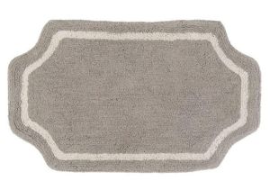 Tapis de Bain Tourterelle Blanc Mariclo